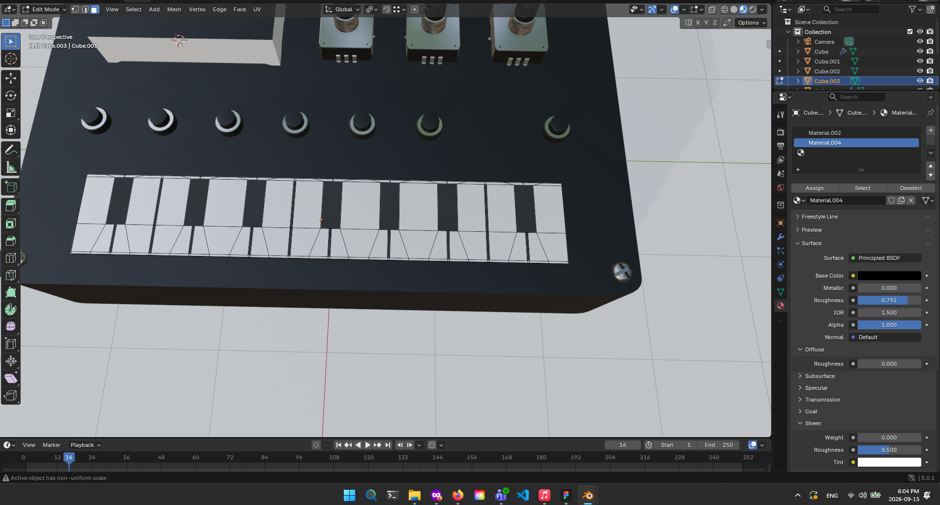 keyboard sized right