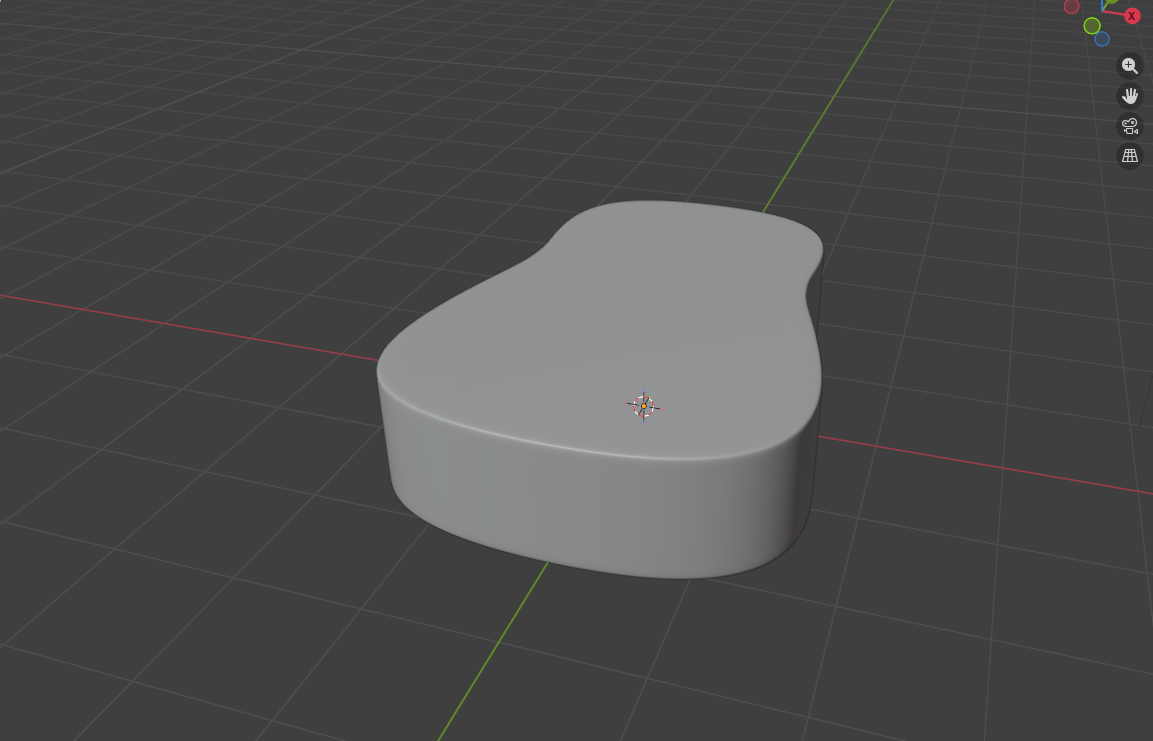 Face generated from svg, extruded and smoothed